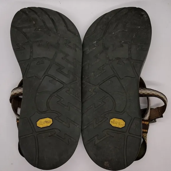 Chaco Z/2 Unaweep Sandals Men's 10 Brown Cream Hiking Camping Outdoor Fishing