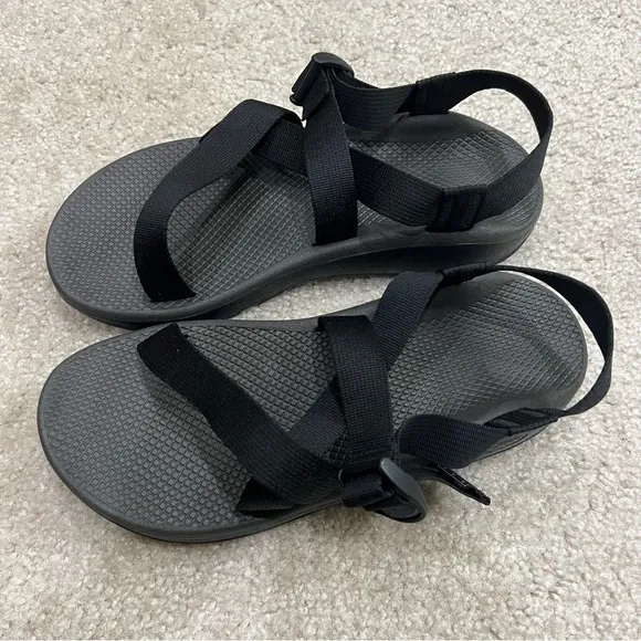 Chaco ZCloud NEW Men Banded Sandals Size 12 Solid Black J105593 Outdoor Hiking