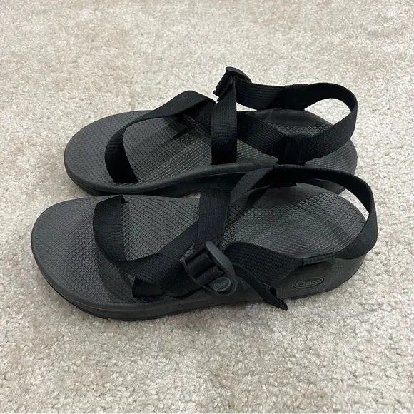 Chaco ZCloud NEW Men Banded Sandals Size 12 Solid Black J105593 Outdoor Hiking