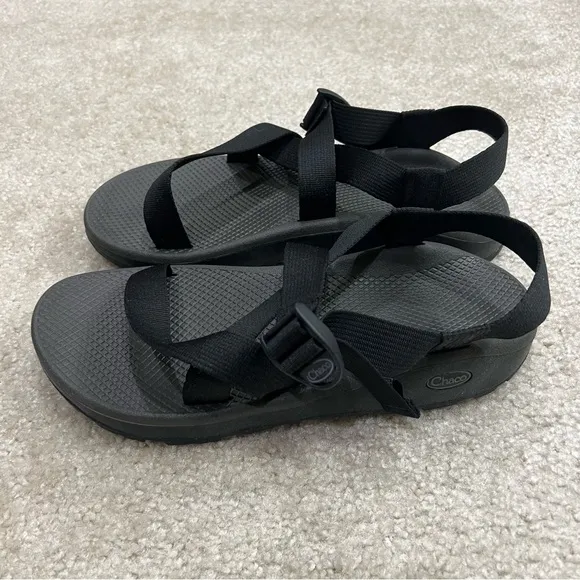 Chaco ZCloud NEW Men Banded Sandals Size 12 Solid Black J105593 Outdoor Hiking