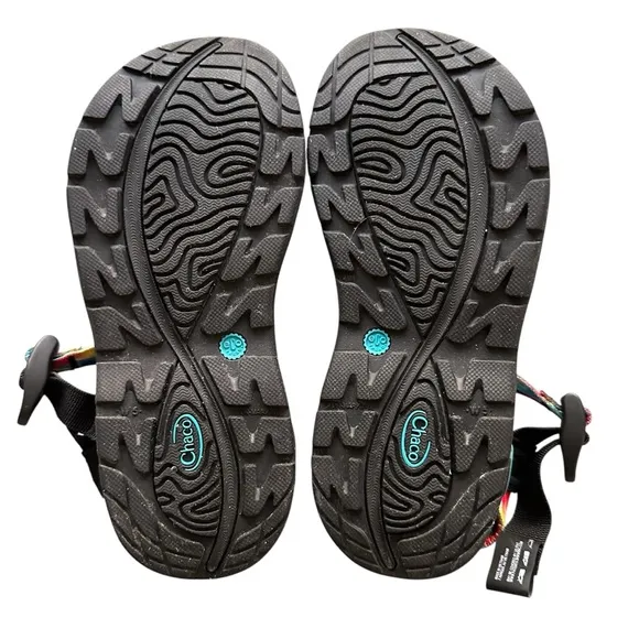 Chaco Z/Volv X2 Strappy Outdoor Sandals, Women's Size 5, Rainbow Tie Dye