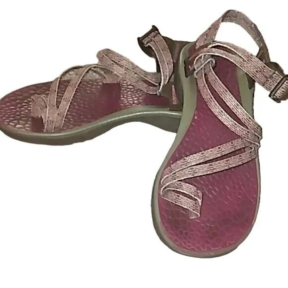 Chaco Zx1 Ecotread Hiking Sandals in Heathered Pink