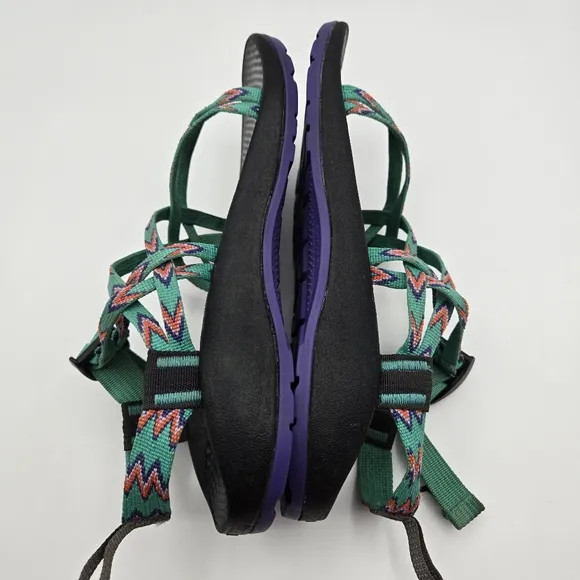 Chaco ZX1 EcoTread Sport Sandals Mint Leaf Girls Size 6 Outdoor Hiking