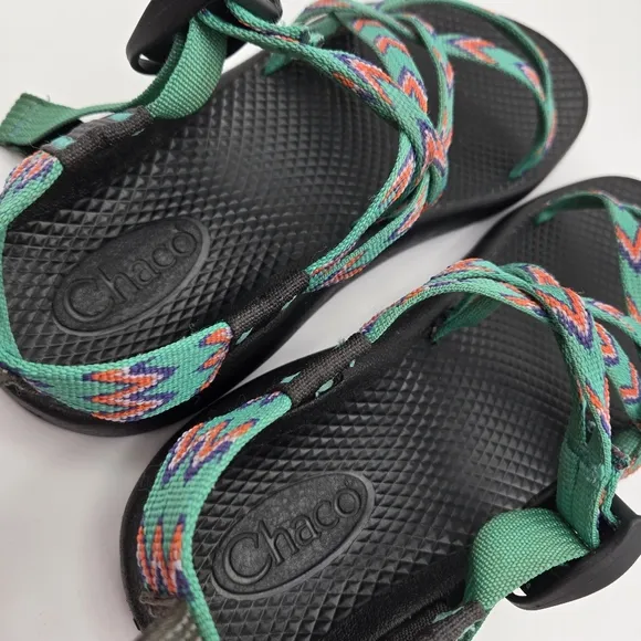 Chaco ZX1 EcoTread Sport Sandals Mint Leaf Girls Size 6 Outdoor Hiking