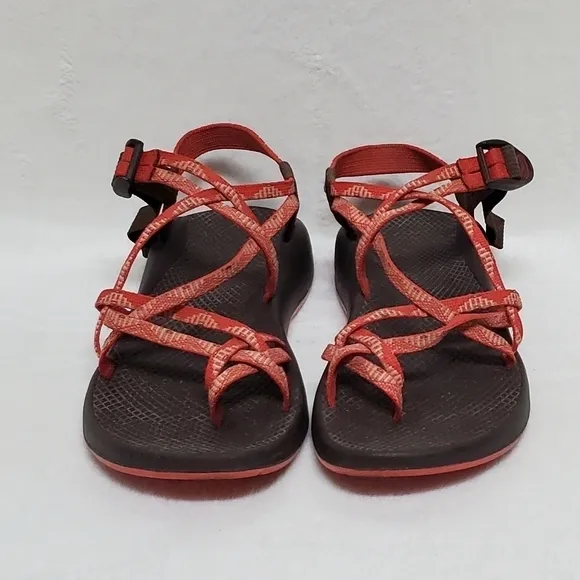 𝅺CHACO ZX/3 Yampo Stardust Orange Toe Ring Outdoor Strappy Sandals 11