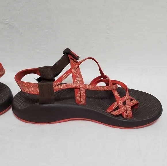 𝅺CHACO ZX/3 Yampo Stardust Orange Toe Ring Outdoor Strappy Sandals 11