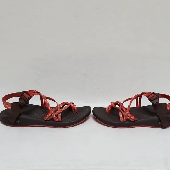 𝅺CHACO ZX/3 Yampo Stardust Orange Toe Ring Outdoor Strappy Sandals 11