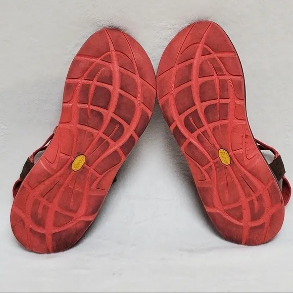 𝅺CHACO ZX/3 Yampo Stardust Orange Toe Ring Outdoor Strappy Sandals 11