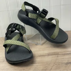 Chacos Adjustable Strappy Sandals Green Men Vibram sole Sz 11 Outdoor Adventure