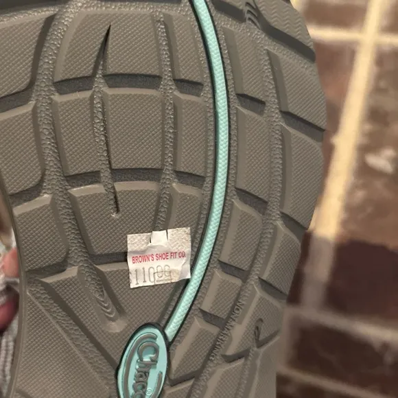 Chaco’s Womens Z/2 Classic Strappy Hiking Outdoors Sandals Teal Gray Aztec Sz 6