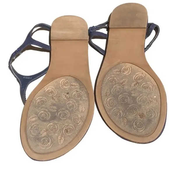 Chinese Laundry Blue Strap with Buckle Casual Wear Summer Thong Sandals Size 9.5