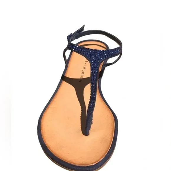 Chinese Laundry Blue Strap with Buckle Casual Wear Summer Thong Sandals Size 9.5