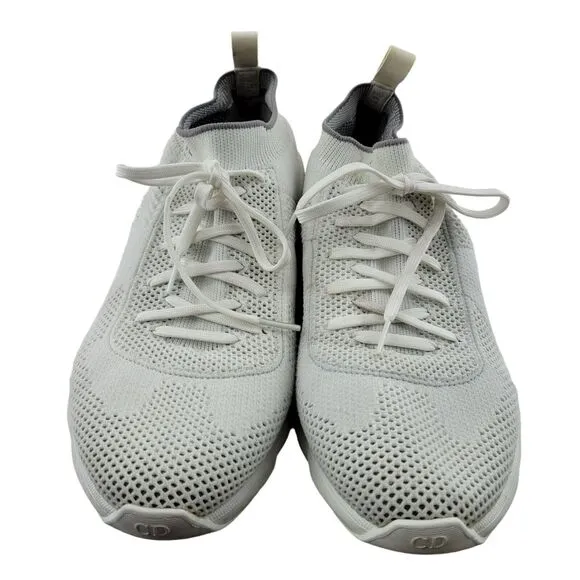 Christian Dior Homme Mens Athletic Shoes Sneakers B21 Knit White Gray 43.5 11.5