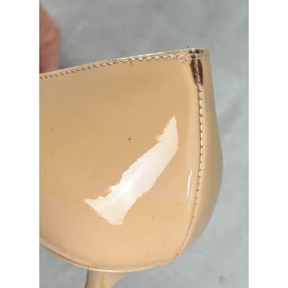 Christian Louboutin Tan Red Bottom Stilleto Bow Heels Shoes   Women's Size 40