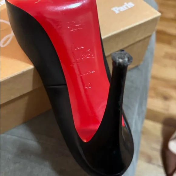 Christian Louboutin Very Prive 120 Black Heels