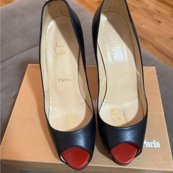 Christian Louboutin Very Prive 120 Black Heels