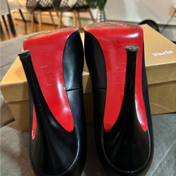 Christian Louboutin Very Prive 120 Black Heels