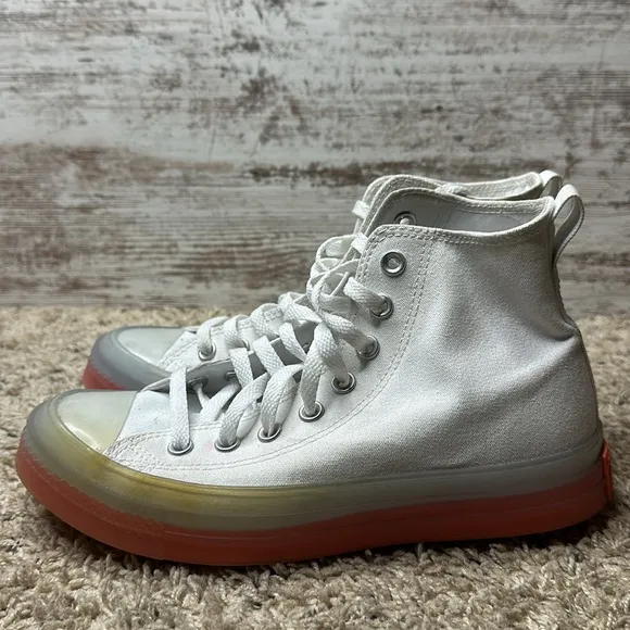 Chuck Taylor All Star CX (Men)Unisex High Top ShoeColor:White/Clear/Wild Mango