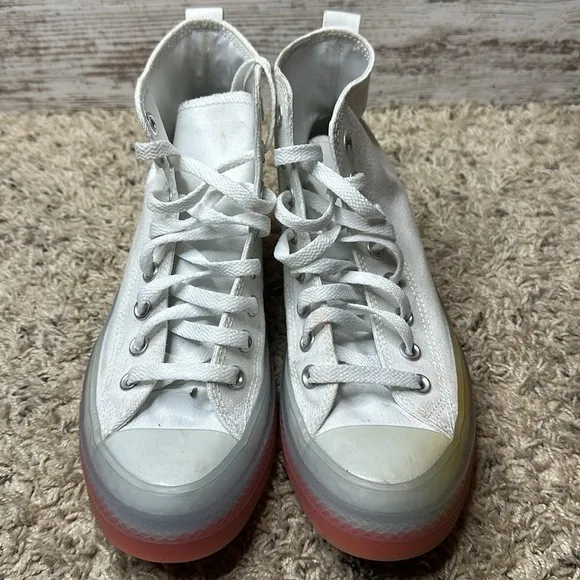 Chuck Taylor All Star CX (Men)Unisex High Top ShoeColor:White/Clear/Wild Mango