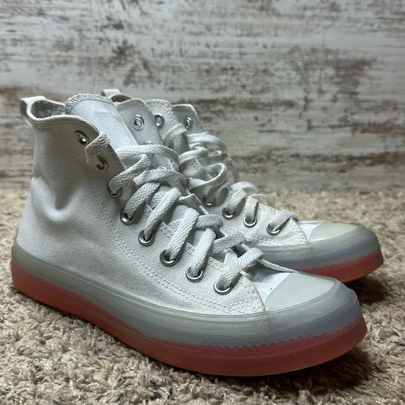 Chuck Taylor All Star CX (Men)Unisex High Top ShoeColor:White/Clear/Wild Mango