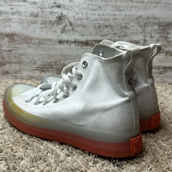 Chuck Taylor All Star CX (Men)Unisex High Top ShoeColor:White/Clear/Wild Mango
