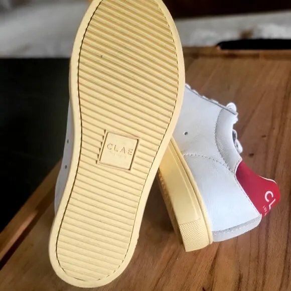 CLAE Los Angeles BRADLEY CALIFORNIA SHOE // WHITE   RED DAHLIA   VANILLA