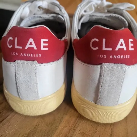CLAE Los Angeles BRADLEY CALIFORNIA SHOE // WHITE   RED DAHLIA   VANILLA