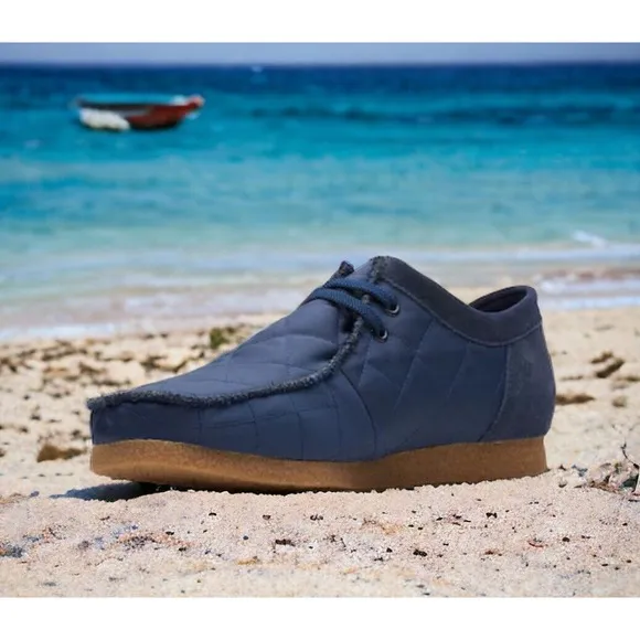 Clarks Shacre Step Navy Moc Toe Shoes Extreme Comfort NEW Mens 9 Fast Ship