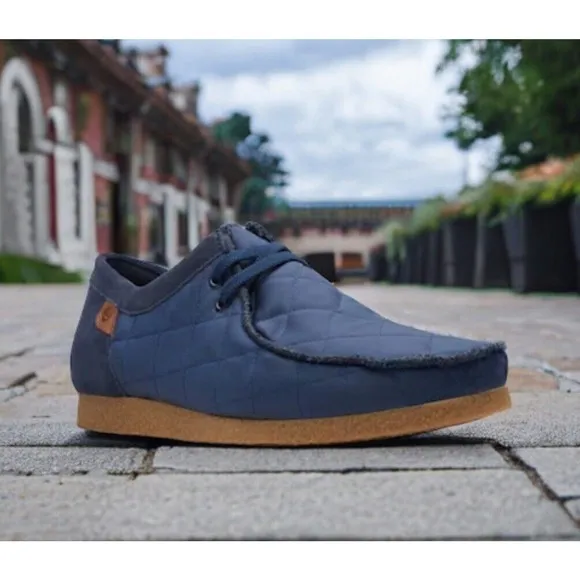 Clarks Shacre Step Navy Moc Toe Shoes Extreme Comfort NEW Mens 9 Fast Ship