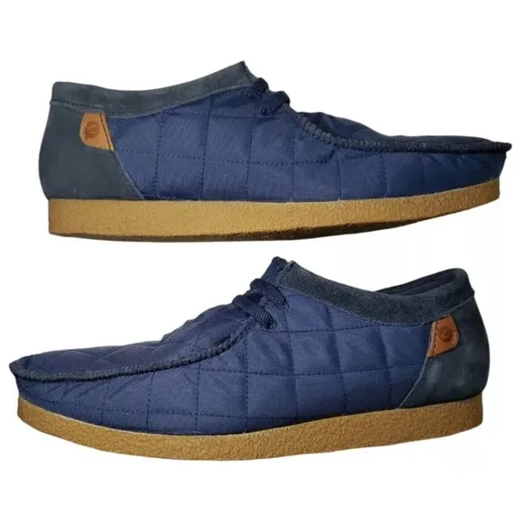 Clarks Shacre Step Navy Moc Toe Shoes Extreme Comfort NEW Mens 9 Fast Ship