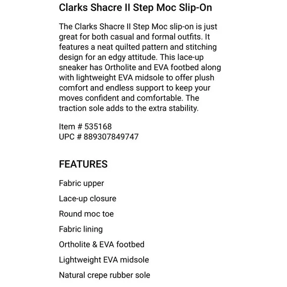 Clarks Shacre Step Navy Moc Toe Shoes Extreme Comfort NEW Mens 9 Fast Ship