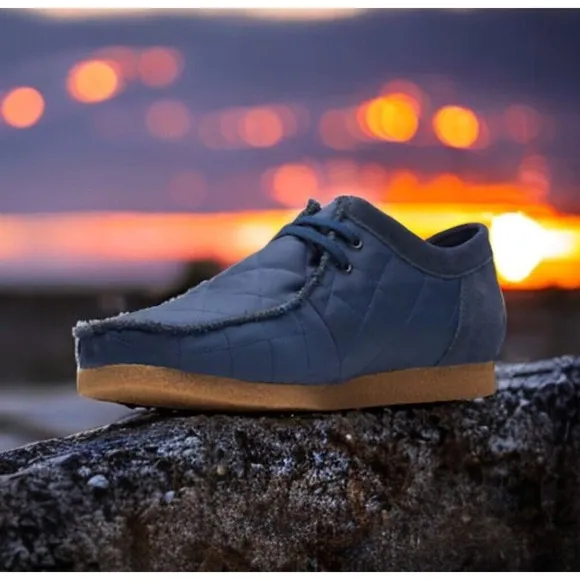 Clarks Shacre Step Navy Moc Toe Shoes Extreme Comfort NEW Mens 9 Fast Ship