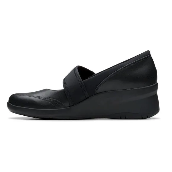 Clarks™ Suttyn May Black Leather Cuir Noir Size 9M New in Box