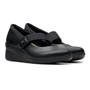Clarks™ Suttyn May Black Leather Cuir Noir Size 9M New in Box