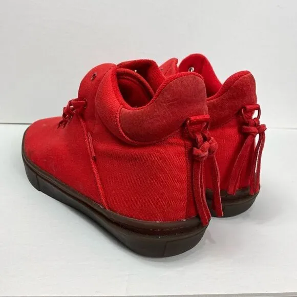 Clear Weather The One Ten Mid Top Sneaker Shoes Red Water Resistant Size 13