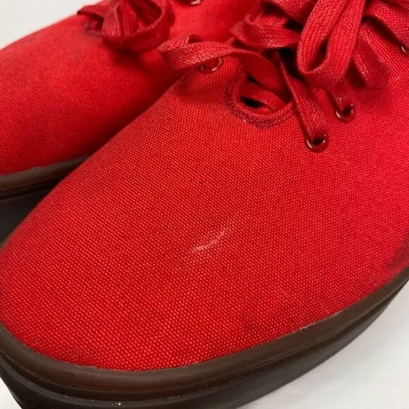 Clear Weather The One Ten Mid Top Sneaker Shoes Red Water Resistant Size 13