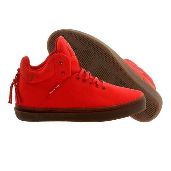 Clear Weather The One Ten Mid Top Sneaker Shoes Red Water Resistant Size 13