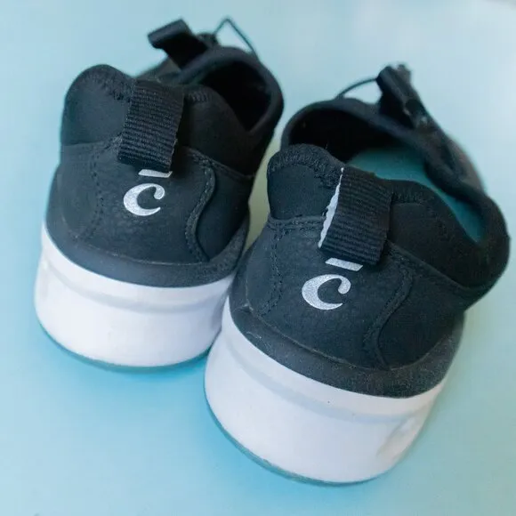 Clove Black Adjustable Drawstring Comfort Nursing Tennis Athletic Shoes Size 7