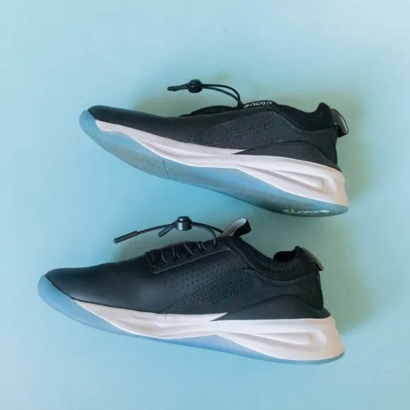 Clove Black Adjustable Drawstring Comfort Nursing Tennis Athletic Shoes Size 7