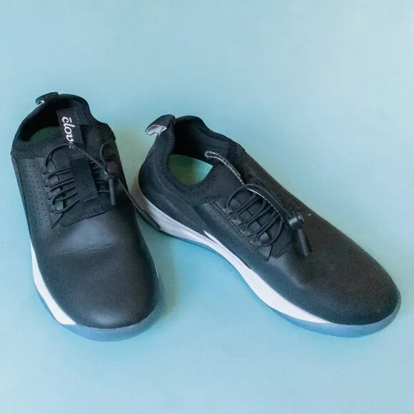 Clove Black Adjustable Drawstring Comfort Nursing Tennis Athletic Shoes Size 7
