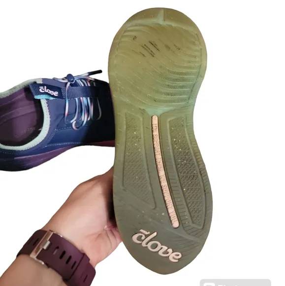 Clove Classic Shoes Sneakers Healthcare Nursing Leopard Artic Navy Size 8 women'