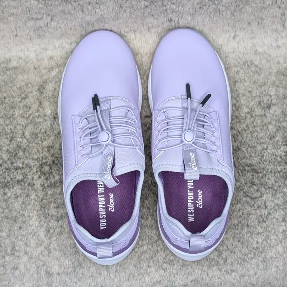 Clove Classic Sneaker Slip On Nursing Shoes Lavender Women's 9.5