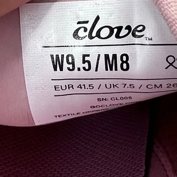 Clove Comfort Nursing/Healthcare Shoes Pink Up Women W9.5/M8 Men Tried On