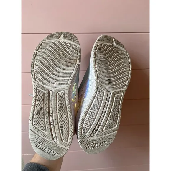 Clove Light Blue Holographic Limited Edition Nursing Tennis Shoe Sneaker Shoes
