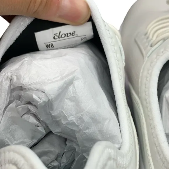 Clove Nursing School Sneakers Womens Size 8 Brilliant White Nurse Shoes