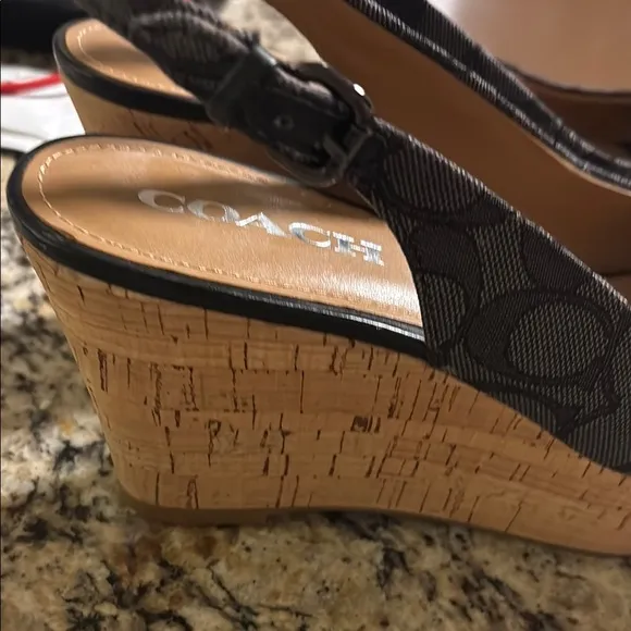 Coach Black Women's Slingback Shoes no call outs ~ Size 8.5