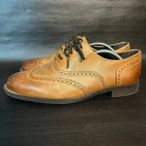 Cole Haan Essentials‎ Men’s size 9.5 Brown Wingtip Oxford Leaher Shoes C25805