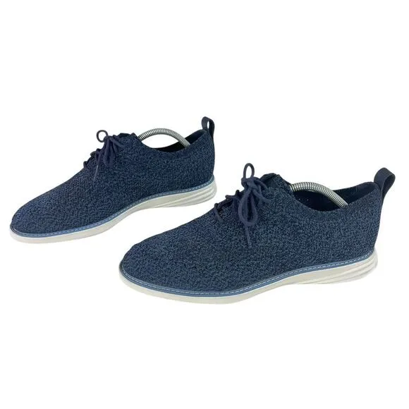 Cole Haan Grand Evolution Stichlite Blue Wingtip‎ Oxford Mens Size 9.5