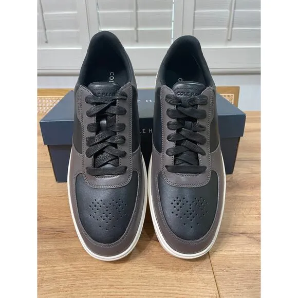Cole Haan Men's Grand Crosscourt Transition Sneaker Black Leather Size 11.5 NIB