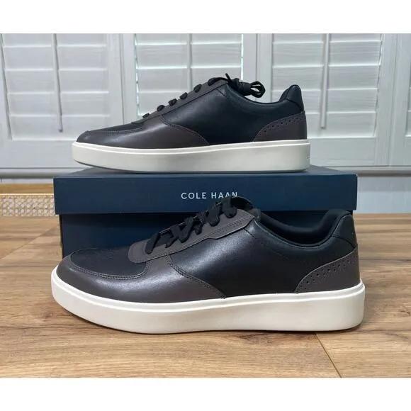 Cole Haan Men's Grand Crosscourt Transition Sneaker Black Leather Size 11.5 NIB